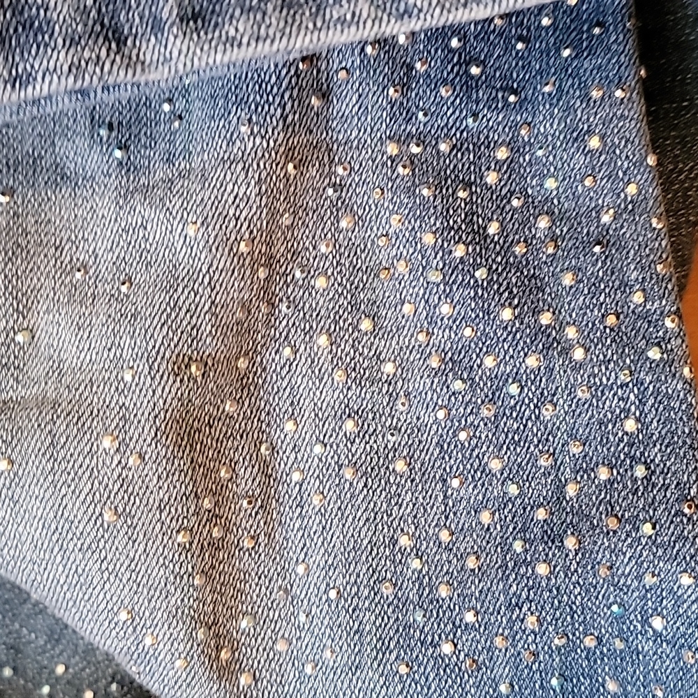 sparkle jeans Chincos size 15 stretch beautiful